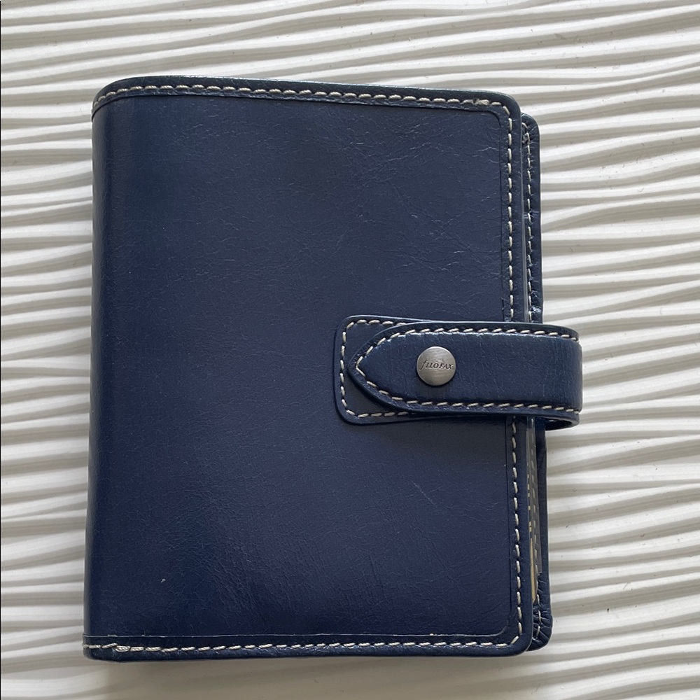 filoFAX Malden - Navy Pocket Ring Planner/Organizer